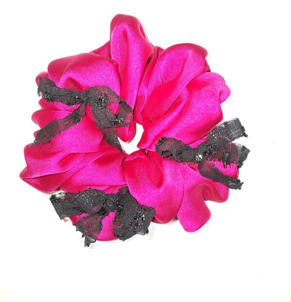 Rosy Bow Scrunchie