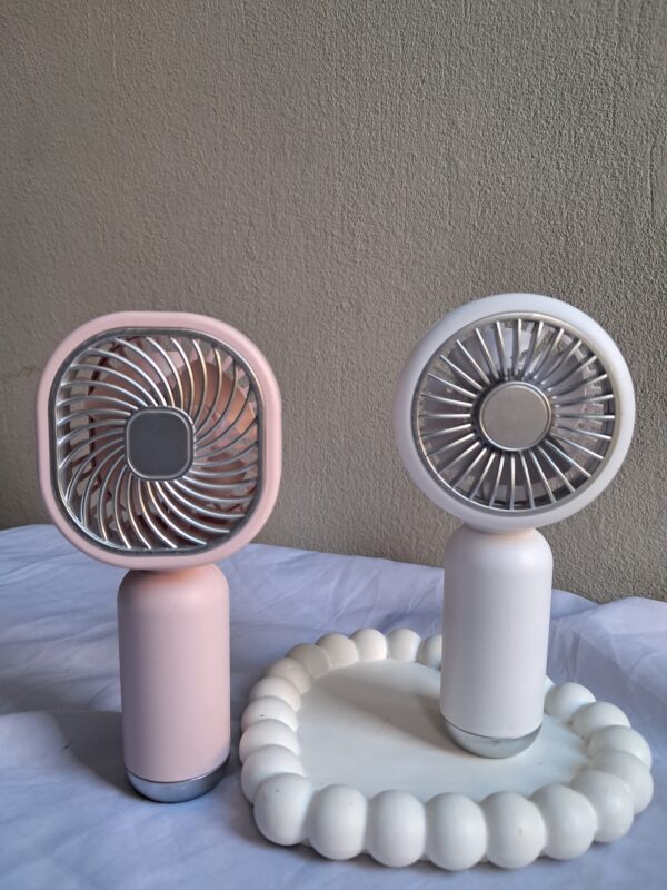 Buy Rechargeable Mini Fan for Kids and adult – With Cute Stickers & Free Charging Cable - Image 2