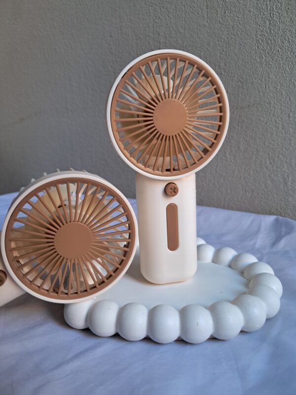 Rechargeable Handy Fan – 3-Speed | Mini, Silent & Portable with Free Type-C Charger