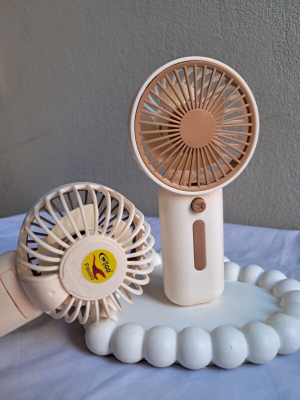 Rechargeable Handy Fan – 3-Speed | Mini, Silent & Portable with Free Type-C Charger - Image 2