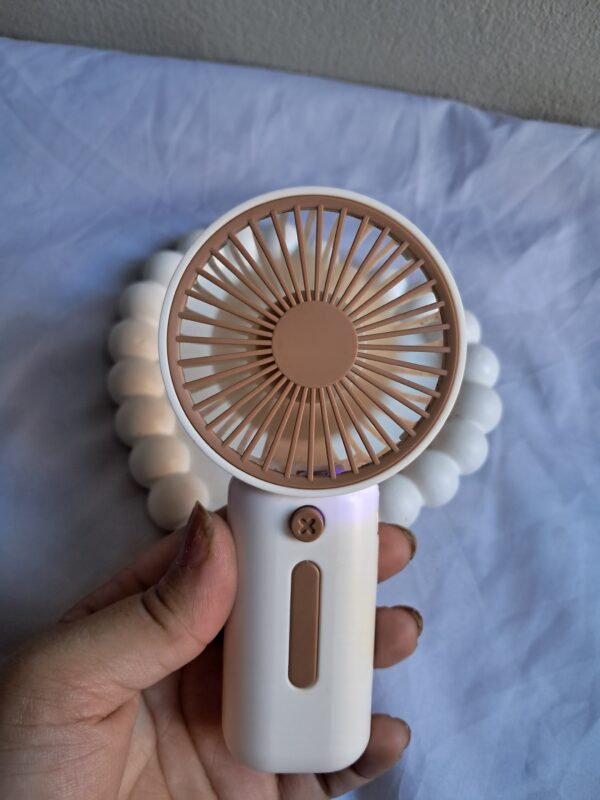 Rechargeable Handy Fan – 3-Speed | Mini, Silent & Portable with Free Type-C Charger - Image 5