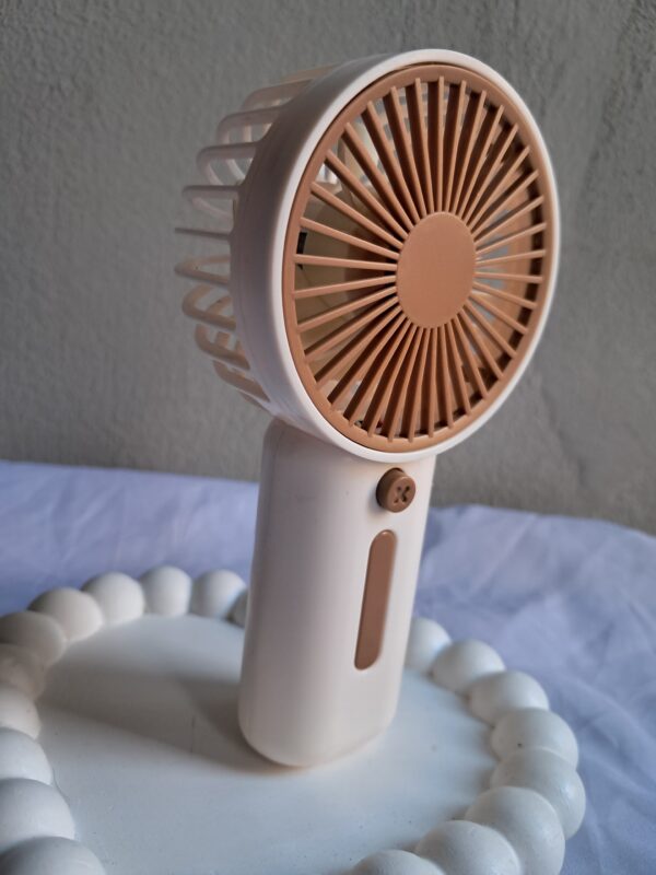Rechargeable Handy Fan – 3-Speed | Mini, Silent & Portable with Free Type-C Charger - Image 3
