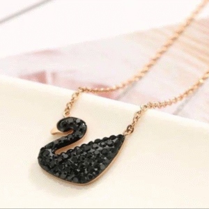 Swarovski Swan Necklace(18k Gold Plated)