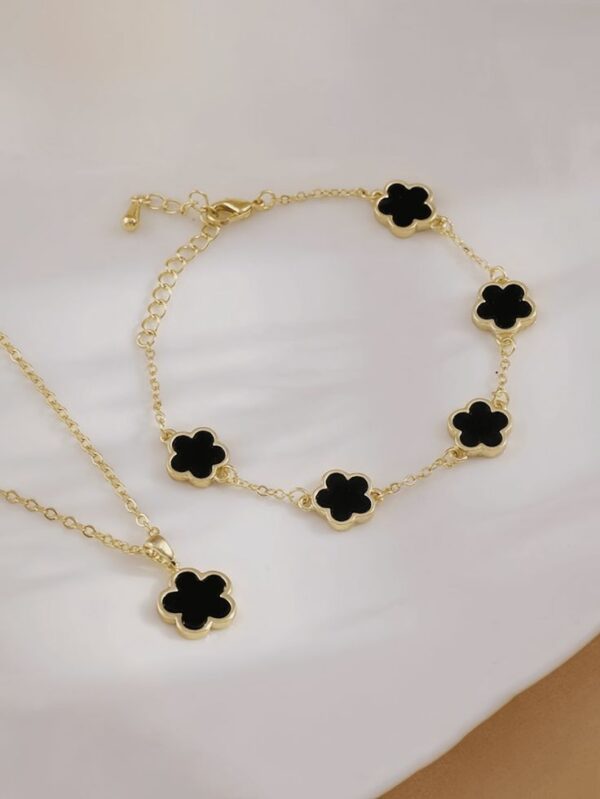 Exclusive Full Clover Set(18k Gold Plated) - Image 4