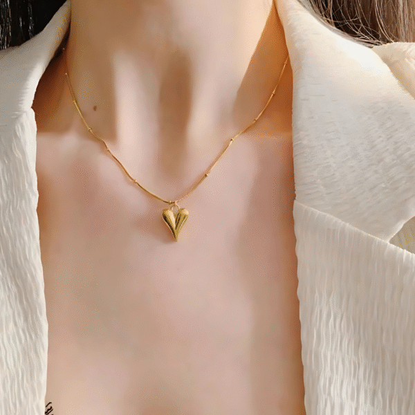 Sweetheart Charm Necklace(18K Gold Plated) - Image 3