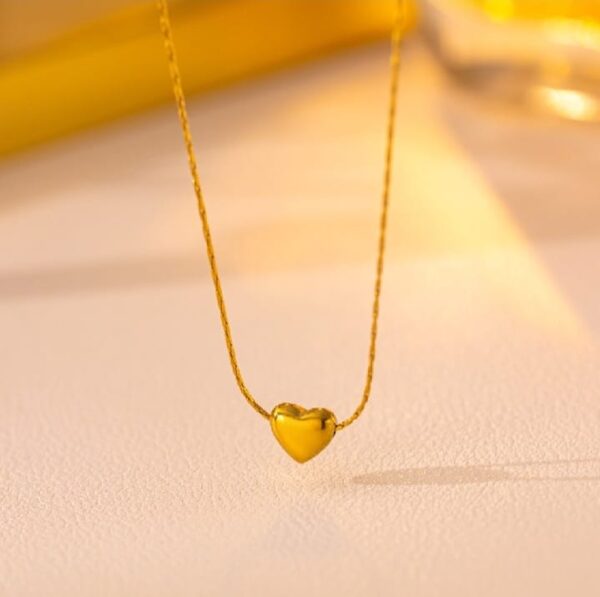Heart necklace(18k Gold Plated) - Image 5