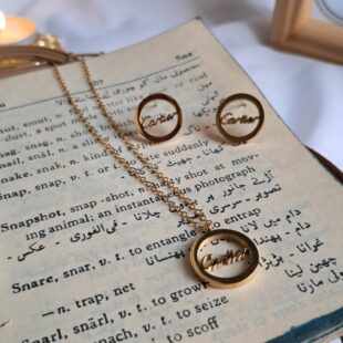 Cartier Iconic Necklace and Matching Earrings (18k Gold Plated)