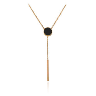 Slim Bar Drop Necklace (18k Gold Plated)