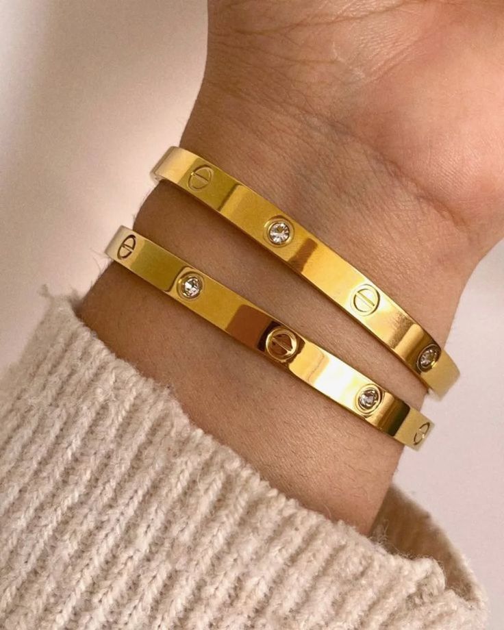 Cartier Love-inspired Bracelet(18k Gold Plated) - Image 3