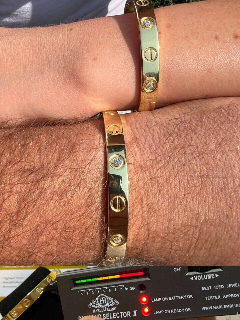 Cartier Love-inspired Bracelet(18k Gold Plated) - Image 4