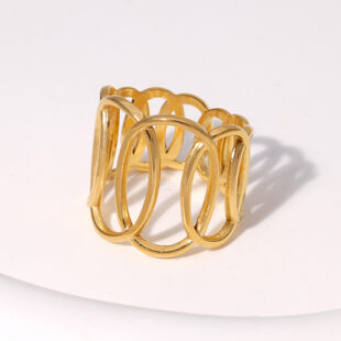 Adjustable Beimai Geometric Ring(18k gold plated)