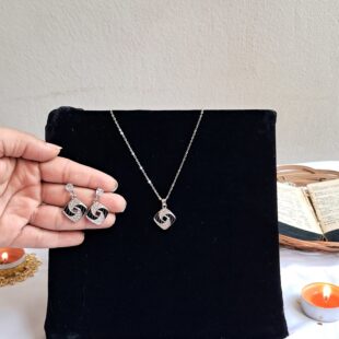 Silver & Black Swirl Set