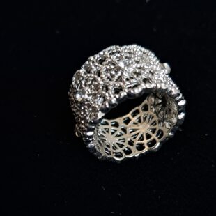 Buccellati Silver Diamond Cut Ring💎