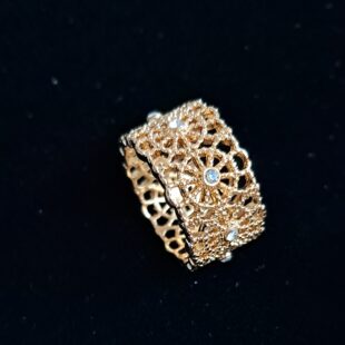 Buccellati Golden Diamond Cut Ring💎