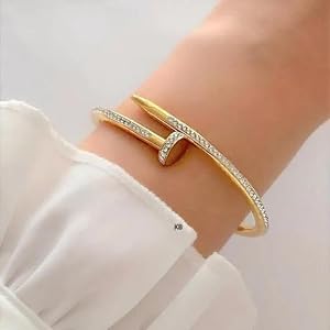 Cartier Sparkling Nails Cuff(18k Gold Plated) - Image 2