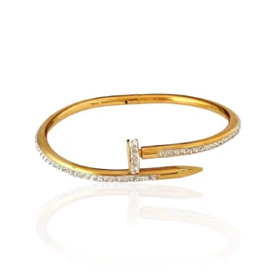 Cartier Sparkling Nails Cuff(18k Gold Plated)