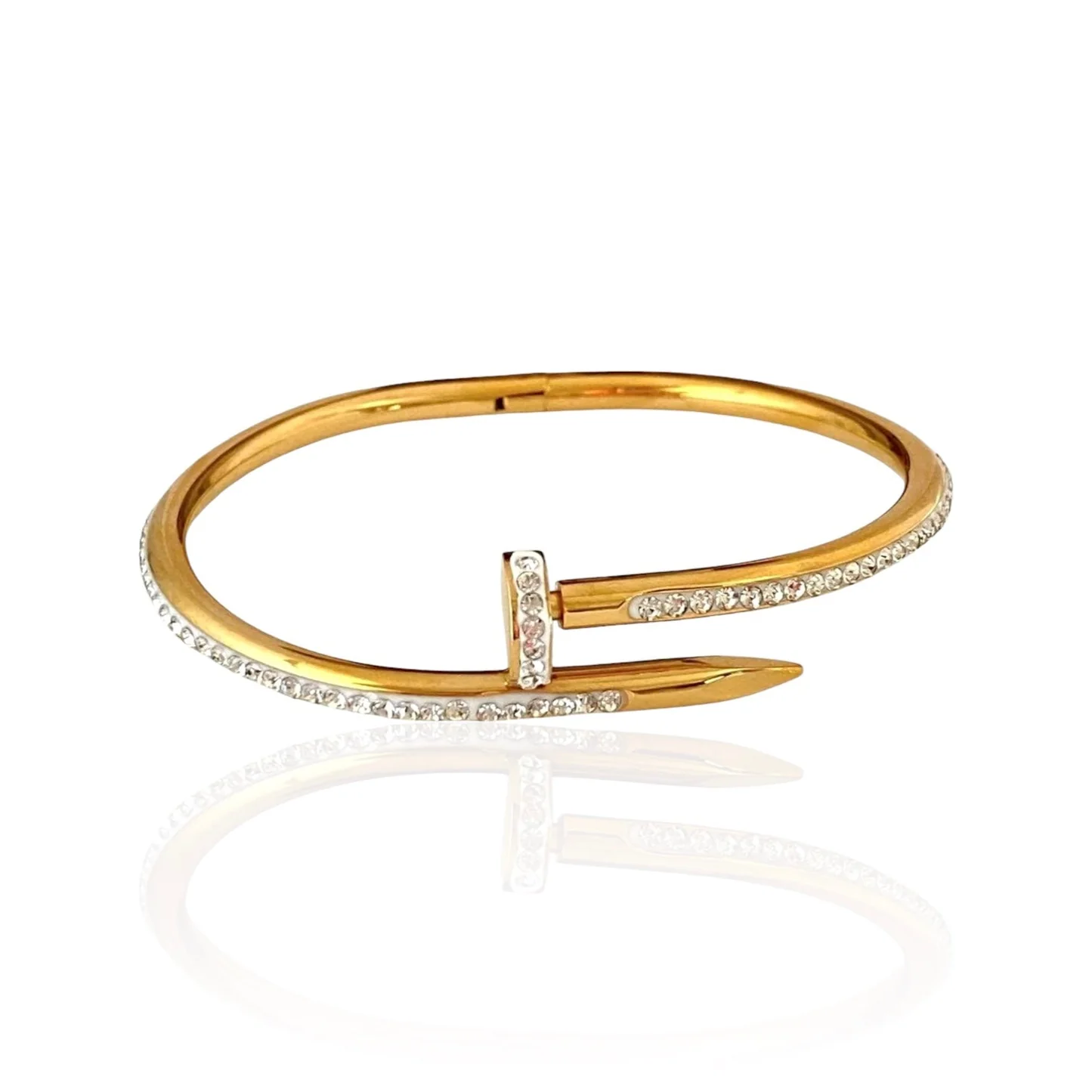 Cartier Sparkling Nails Cuff(18k Gold Plated)