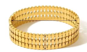 Milano Gold Cuff (18k Gold Plated) - Image 2